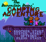 Berenstain Bears' Camping Adventure, The (USA) Title Screen